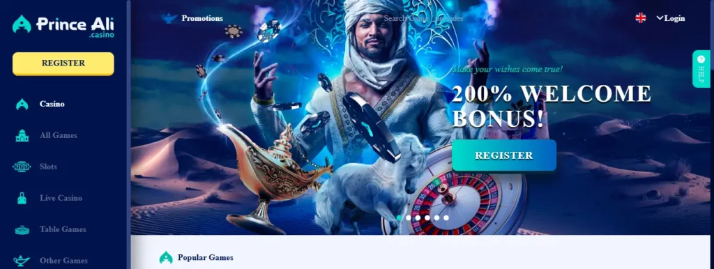 PrinceAli casino en ligne retrait immédiat